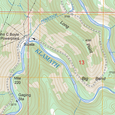US Forest Service - Topo Chicken Hills, OR - CA FSTopo Legacy digital map