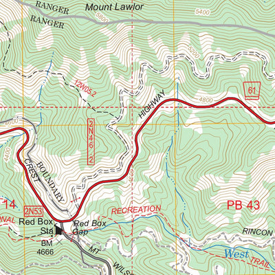 US Forest Service - Topo Chilao Flat, CA FSTopo Legacy digital map