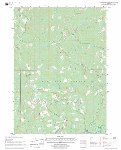 US Forest Service - Topo Chilcoot Mountain, OR FSTopo Legacy digital map