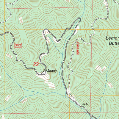 US Forest Service - Topo Chilcoot Mountain, OR FSTopo Legacy digital map