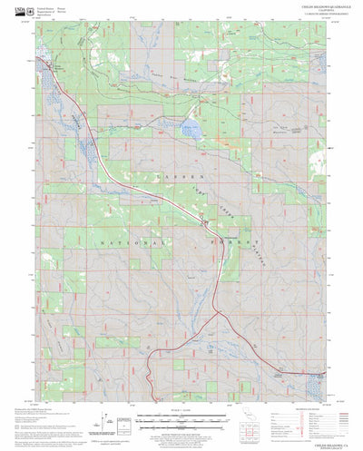 US Forest Service - Topo Childs Meadows, CA FSTopo Legacy digital map