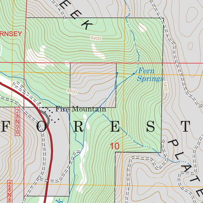 US Forest Service - Topo Childs Meadows, CA FSTopo Legacy digital map