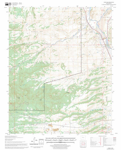US Forest Service - Topo Chili, NM FSTopo Legacy digital map