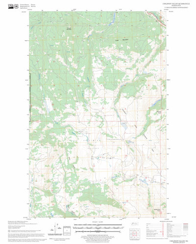 US Forest Service - Topo Chiliwist Valley, WA FSTopo Legacy digital map