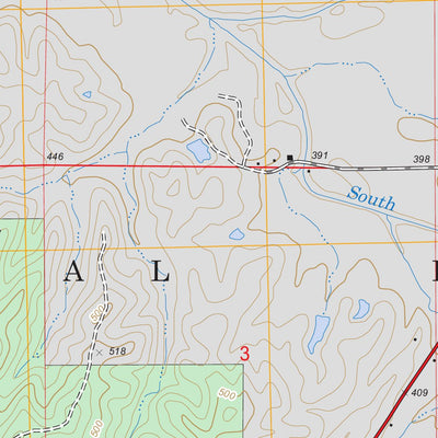 US Forest Service - Topo Chilli Creek, MS FSTopo Legacy digital map