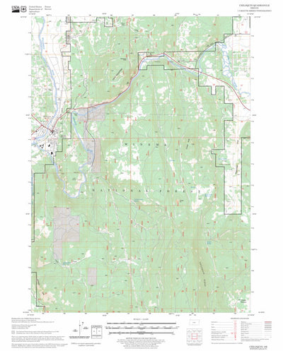US Forest Service - Topo Chiloquin, OR FSTopo Legacy digital map