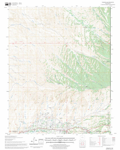 US Forest Service - Topo Chimayo, NM FSTopo Legacy digital map