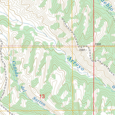 US Forest Service - Topo Chimayo, NM FSTopo Legacy digital map