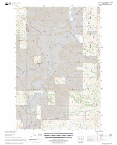 US Forest Service - Topo Chimney Butte, ND FSTopo Legacy digital map