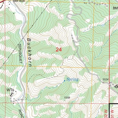 US Forest Service - Topo Chimney Canyon, CA FSTopo Legacy digital map
