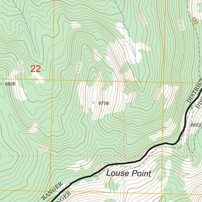 US Forest Service - Topo Chimney Peak, ID FSTopo Legacy digital map