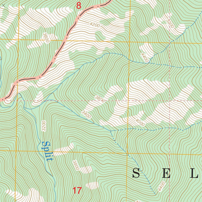 US Forest Service - Topo Chimney Peak, ID FSTopo Legacy digital map