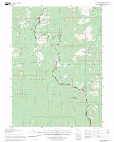 US Forest Service - Topo Chimney Rock, CA FSTopo Legacy digital map