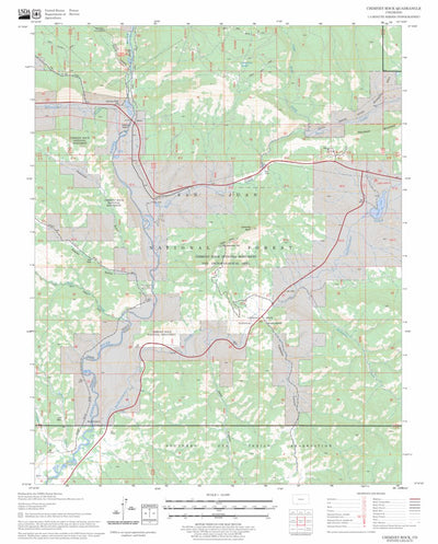 US Forest Service - Topo Chimney Rock, CO FSTopo Legacy digital map