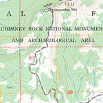 US Forest Service - Topo Chimney Rock, CO FSTopo Legacy digital map