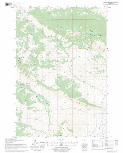 US Forest Service - Topo Chimney Rock, MT FSTopo Legacy digital map