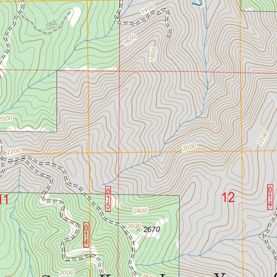 US Forest Service - Topo China Flat, OR FSTopo Legacy digital map