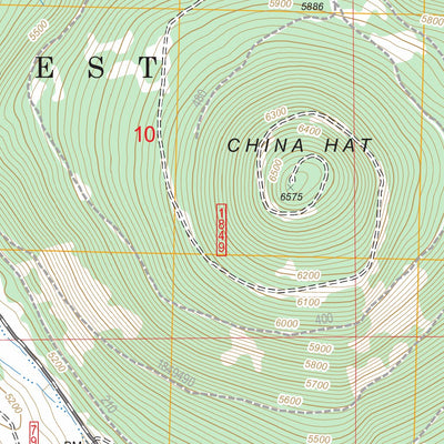 US Forest Service - Topo China Hat, OR FSTopo Legacy digital map