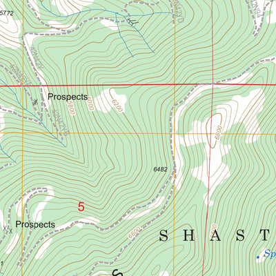 US Forest Service - Topo China Mountain, CA FSTopo Legacy digital map
