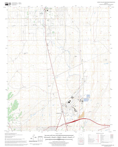 US Forest Service - Topo Chino Valley South, AZ FSTopo Legacy digital map