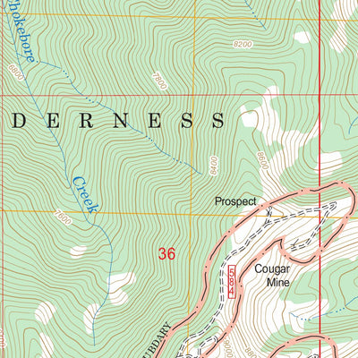 US Forest Service - Topo Chinook Mountain, ID FSTopo Legacy digital map