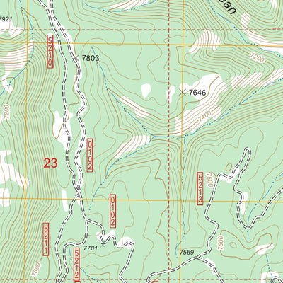 US Forest Service - Topo Chippean Rocks, UT FSTopo Legacy digital map