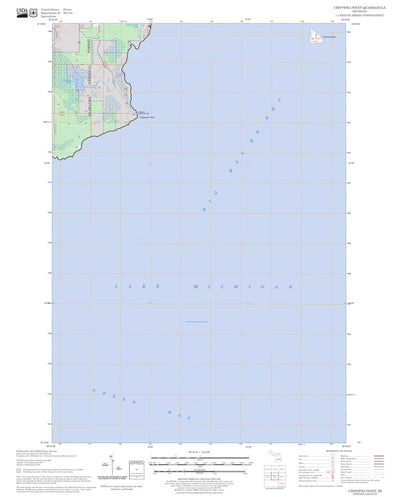 US Forest Service - Topo Chippewa Point, MI FSTopo Legacy digital map