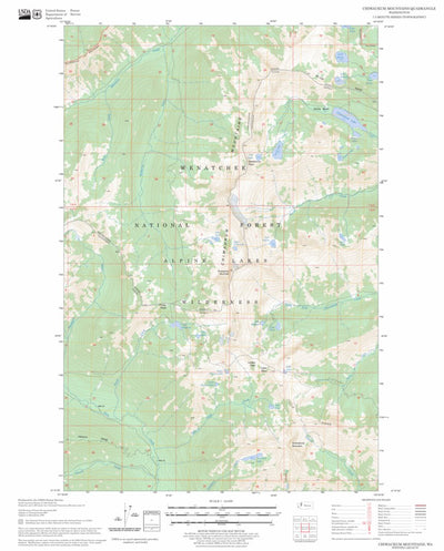 US Forest Service - Topo Chiwaukum Mountains, WA FSTopo Legacy digital map