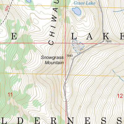 US Forest Service - Topo Chiwaukum Mountains, WA FSTopo Legacy digital map