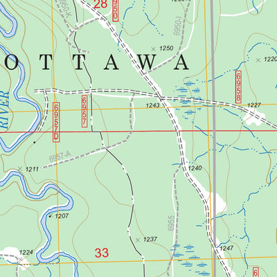 US Forest Service - Topo Choate, MI FSTopo Legacy digital map