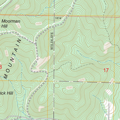 US Forest Service - Topo Choccolocco, AL FSTopo Legacy digital map