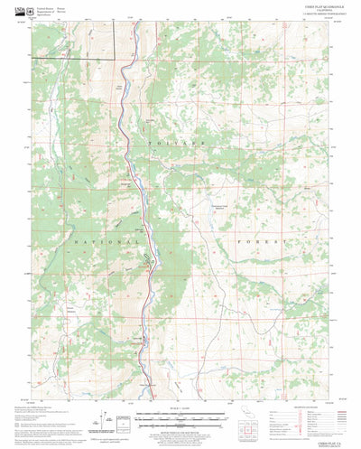 US Forest Service - Topo Chris Flat, CA FSTopo Legacy digital map