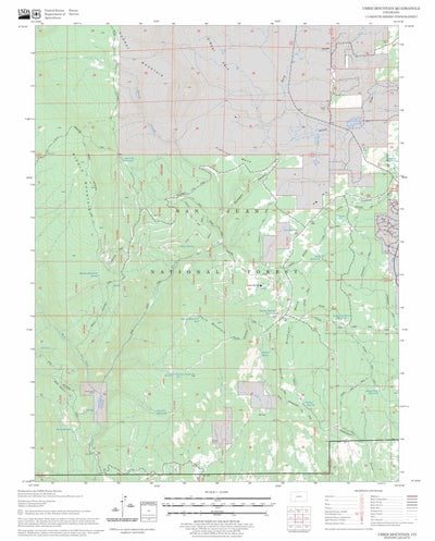 US Forest Service - Topo Chris Mountain, CO FSTopo Legacy digital map