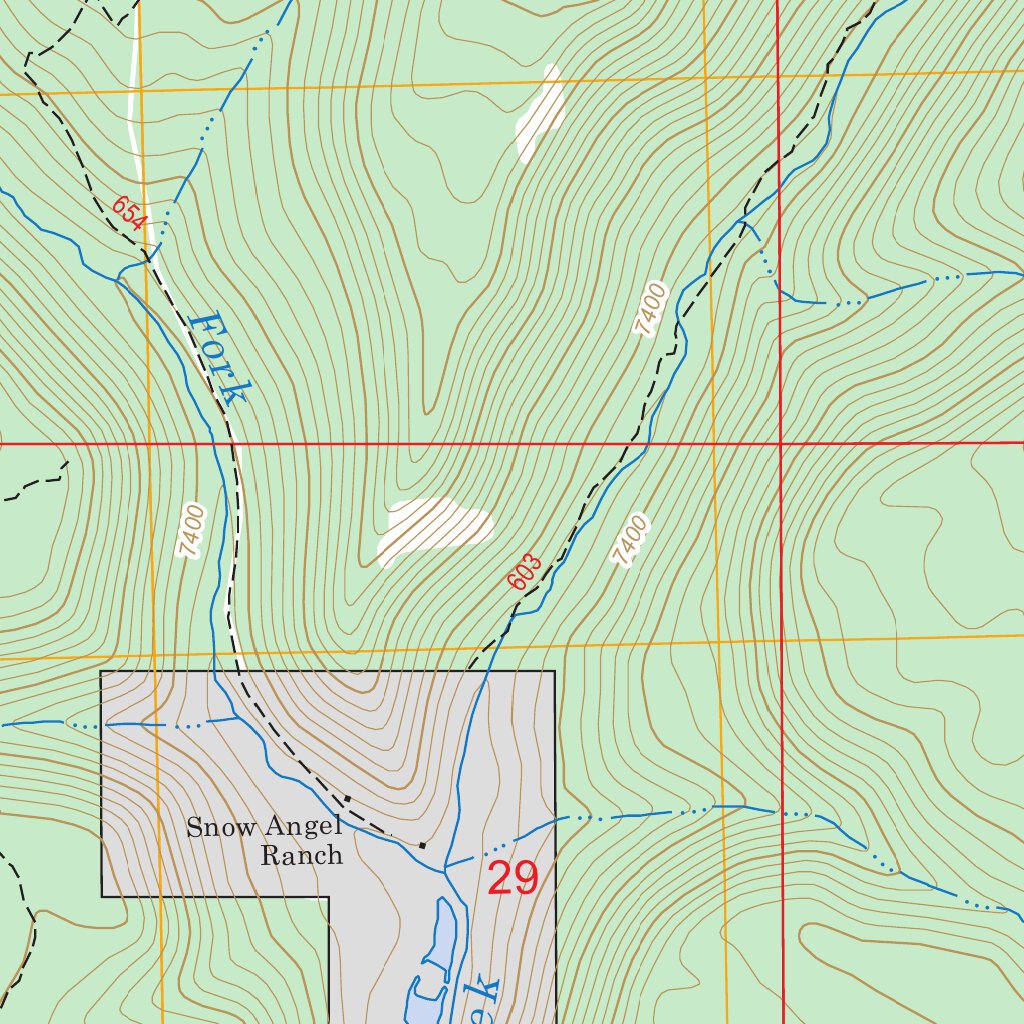 Chris Mountain, CO FSTopo Legacy Map by US Forest Service - Topo ...