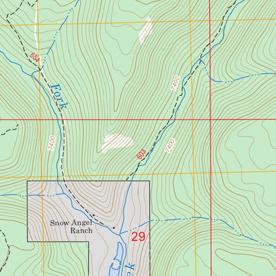 US Forest Service - Topo Chris Mountain, CO FSTopo Legacy digital map