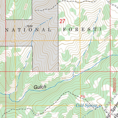 US Forest Service - Topo Chriss Canyon, UT FSTopo Legacy digital map