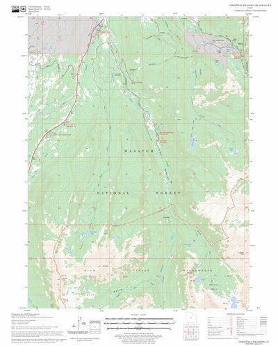US Forest Service - Topo Christmas Meadows, UT FSTopo Legacy digital map