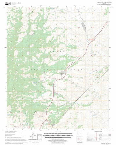 US Forest Service - Topo Chrome Butte, AZ FSTopo Legacy digital map