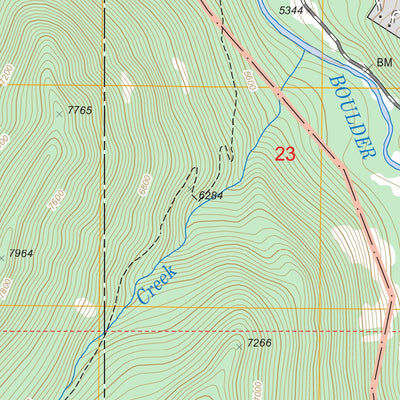 US Forest Service - Topo Chrome Mountain, MT FSTopo Legacy digital map
