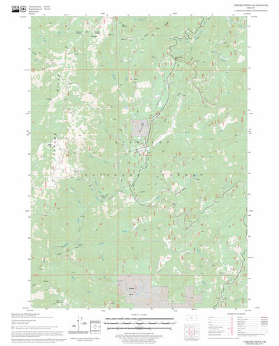 US Forest Service - Topo Chrome Ridge, OR FSTopo Legacy digital map