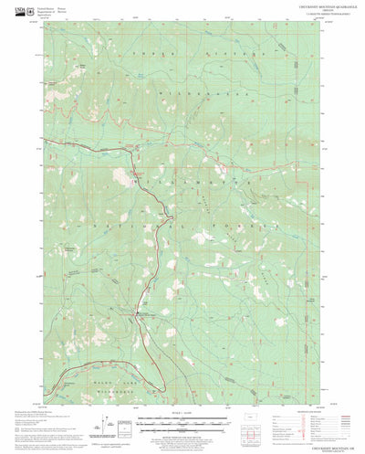 US Forest Service - Topo Chucksney Mountain, OR FSTopo Legacy digital map