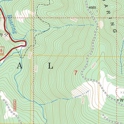 US Forest Service - Topo Chucksney Mountain, OR FSTopo Legacy digital map