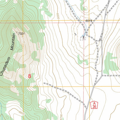 US Forest Service - Topo Chupadero Mountain, NM FSTopo Legacy digital map