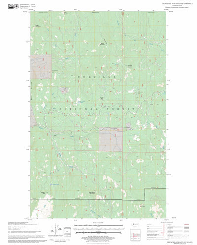 US Forest Service - Topo Churchill Mountain, WA FSTopo Legacy digital map