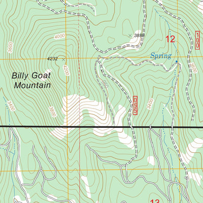 US Forest Service - Topo Churchill Mountain, WA FSTopo Legacy digital map