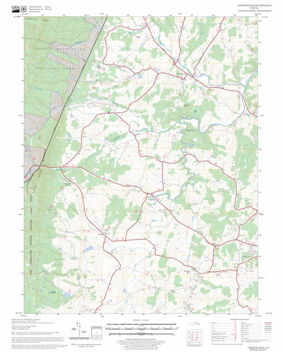 US Forest Service - Topo Churchville, VA FSTopo Legacy digital map