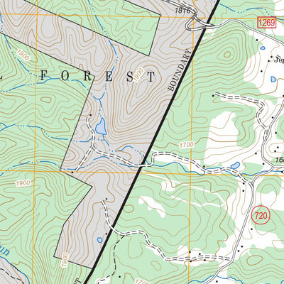 US Forest Service - Topo Churchville, VA FSTopo Legacy digital map