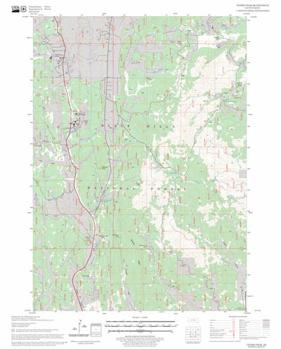 US Forest Service - Topo Cicero Peak, SD FSTopo Legacy digital map