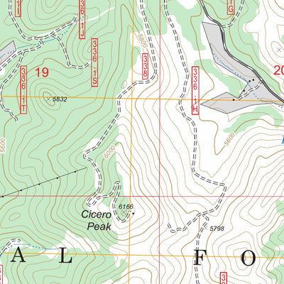 US Forest Service - Topo Cicero Peak, SD FSTopo Legacy digital map