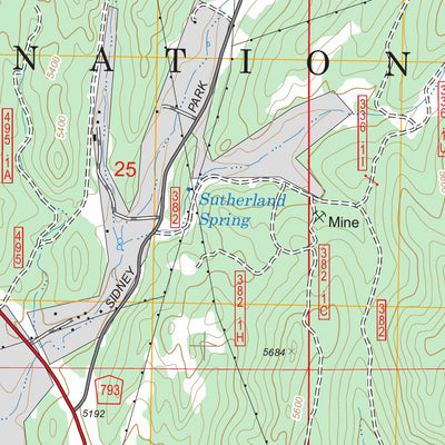 US Forest Service - Topo Cicero Peak, SD FSTopo Legacy digital map